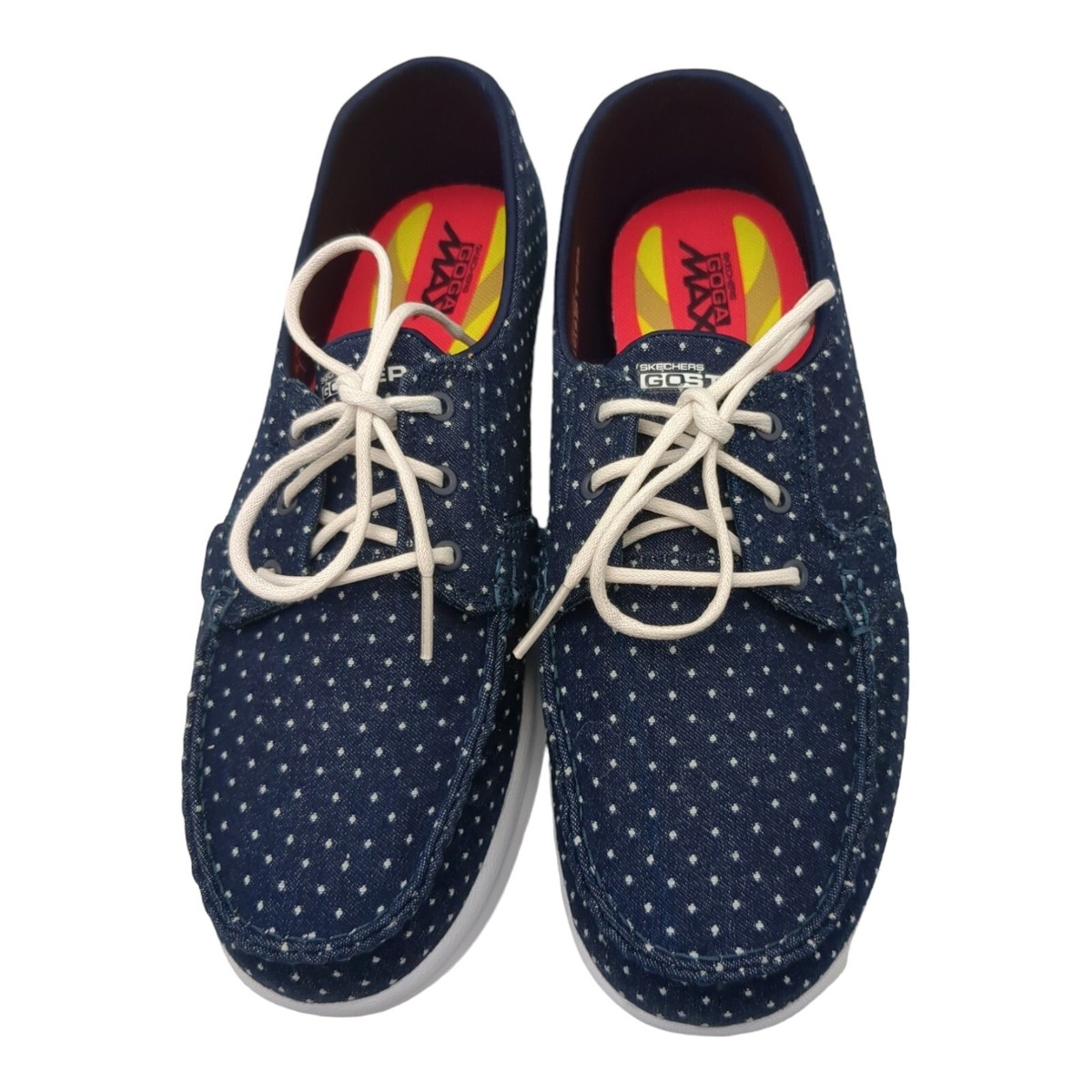 Skechers Womens Goga Max Sneakers Shoes Go Step Blue 14423 Walking