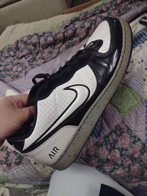 RARE Nike Air Indee White Black Patent Leather Sz 14.. 318488-113