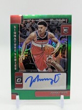 2022-23 Donruss Optic Signature Series #SS-JDV Johnny Davis (AU, RC) Green Prizm