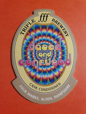 Bier Zapfsäule Clip Abzeichen TRIPLE FFF Brauerei DAZED & CONFUSED Cask Ale Led Zeppelin