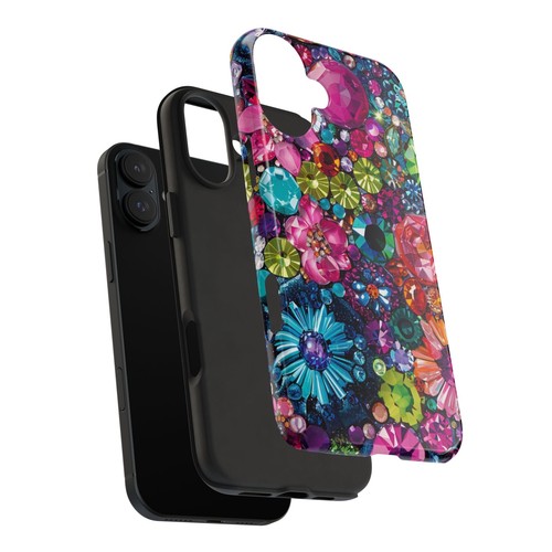 Rhinestone Themed Cool Phone Case for iPhone 16 15 14 13 12 11 X 8 7 iPhone Case - Picture 11 of 72