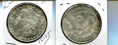 1878 S MORGAN SILVER DOLLAR CH BU 1512T
