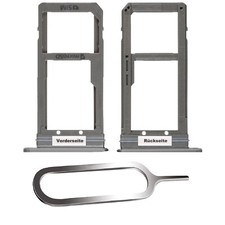 SAMSUNG GALAXY S7 EDGE G935F SIM KARTEN HALTER TRAY ADAPTER FACH SLOT SCHWARZ