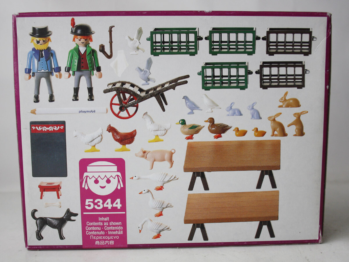 RARE VINTAGE 1996 PLAYMOBIL VICTORIAN 5344 PET STAND MARKET RARE VINTAGE 1996 PLAYMOBIL VICTORIAN 5344 PET STAND MARKET