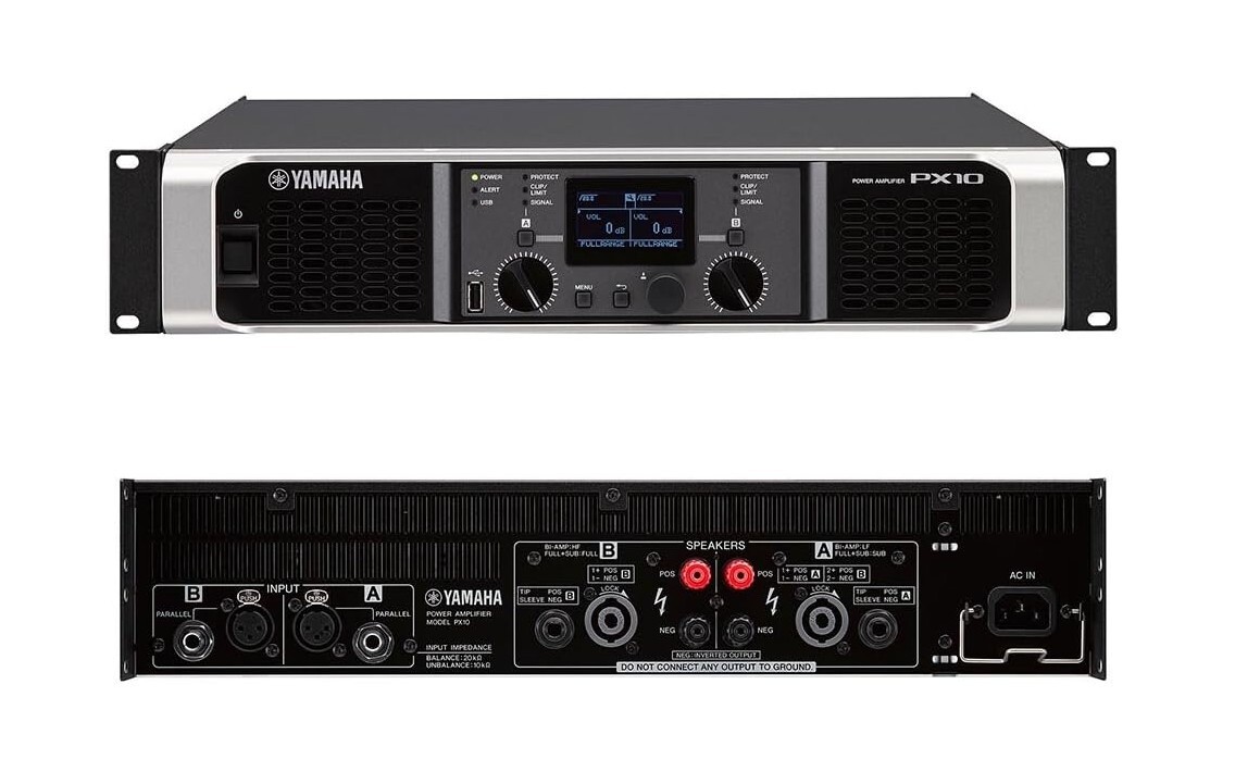 Yamaha PX10 Stereo 2x1200W Lightweight Power Amp w/ DSP JP
