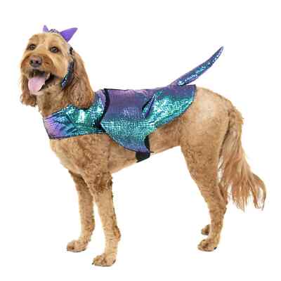 Vibrant Life Halloween Pet Costume Blue Dragon Dog Halloween Size - Main Image