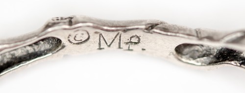 Mignon Faget Sterling Silver Bangle Bracelet 2.5in - Picture 3 of 3