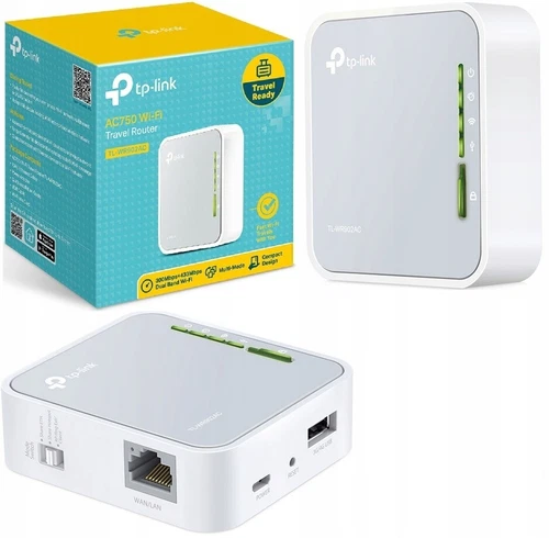 TP-Link TL-WR902AC AC750 Wireless Travel Router Dual Band WiFi Hotspot USB