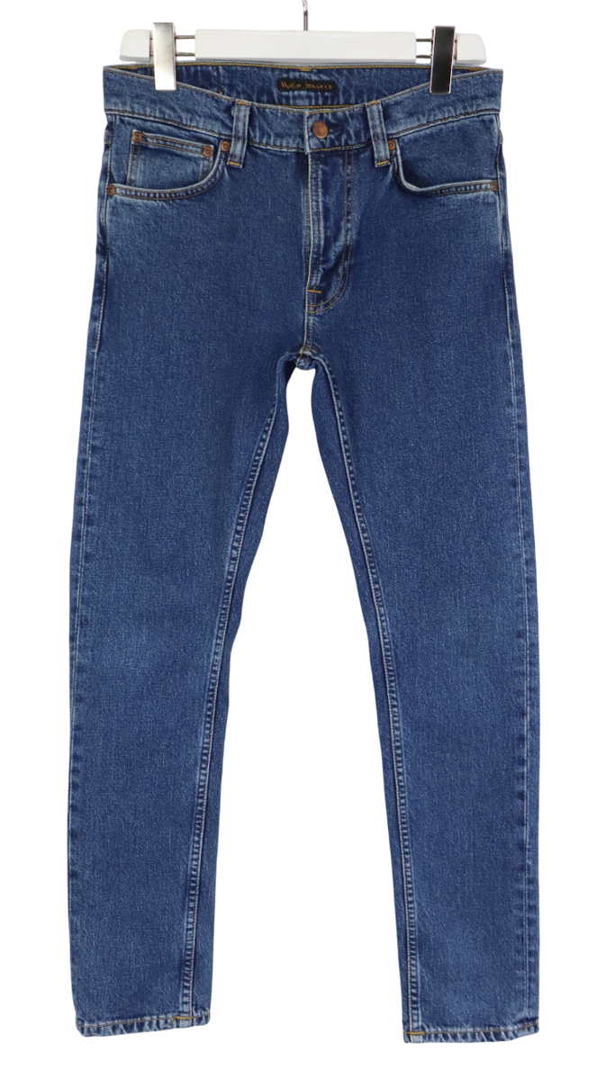 NUDIE Lean Dean Plain Stone Jeans Men's W28/L30 Stretch Slim
