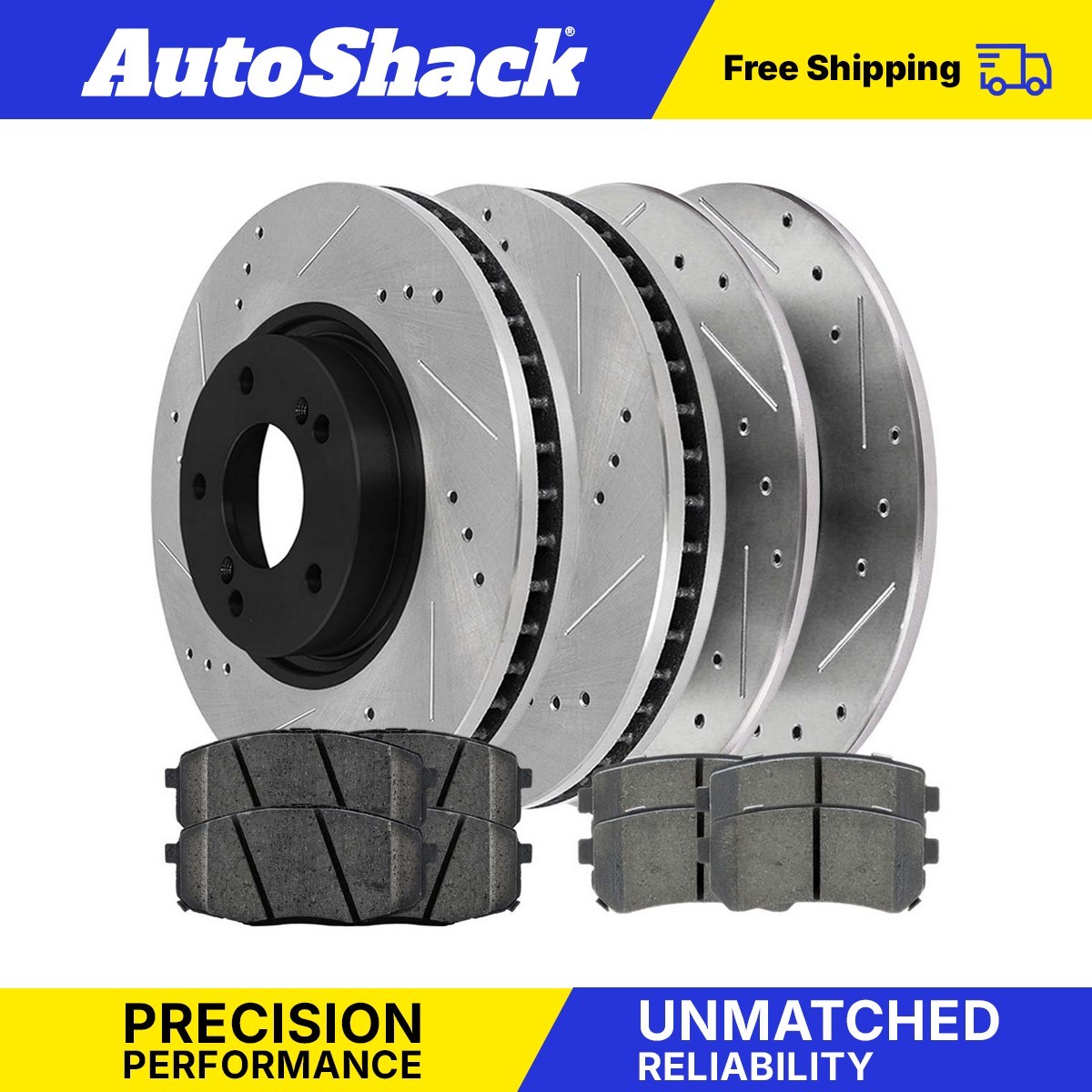 High-Performance Drilled Disc Rotors & Ceramic Pads for Kia Forte Koup