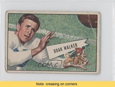 1952 Bowman Small Doak Walker #3 HOF READ m5x