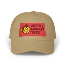 Cheeky Monkey Logo Classic Dad Cap | Embroidered Baseball Hat