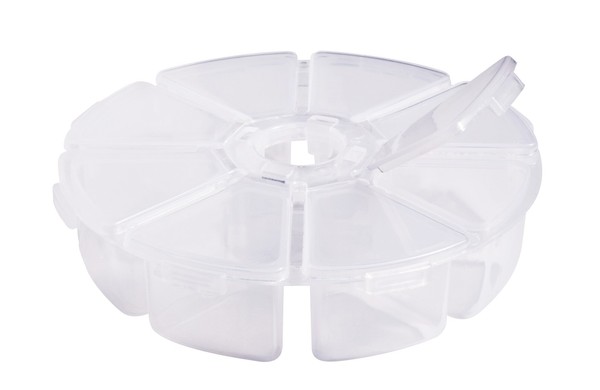 Vbs Sortierbox 8-Eck 10 Cm Durchmesser 2.5 Cm HöHe Aufbewahrungsbox Organizer-image