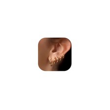 5 Pairs 14K Gold Plated Huggie Hoop Earrings for Women - Lightweight Minimal