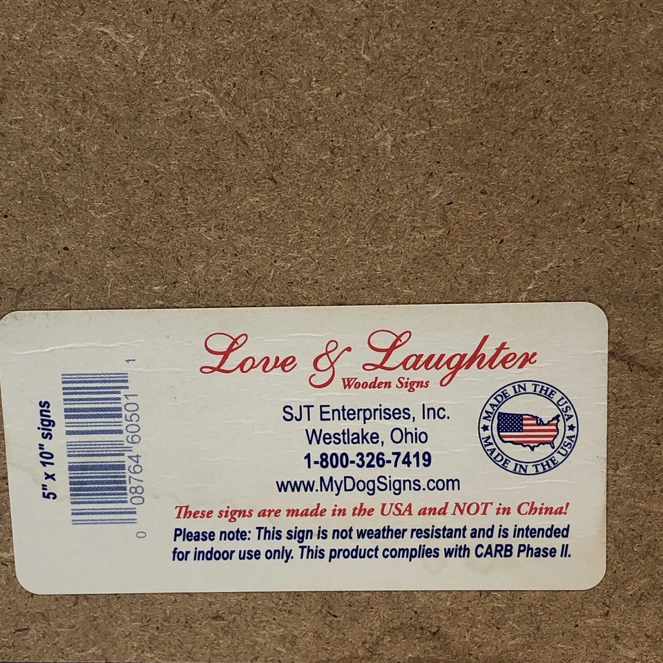 Shih Tzus Leave Paw Prints on Your Heart 可爱狗 5x10 二手木质标志 A74 — 第 4/4 张图片