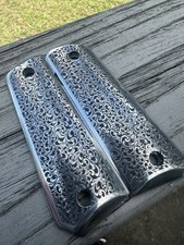 Scroll Engraved Full Size 1911 Aluminum Grips