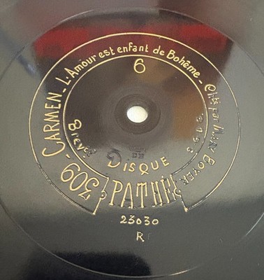 MARY BOYER  Carmen : l'amour est enfant ..- dande des castgnettes  / PATHE 8''