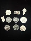 Assortment of 1 Gram Silver Bars and Rounds  - 9 Total
