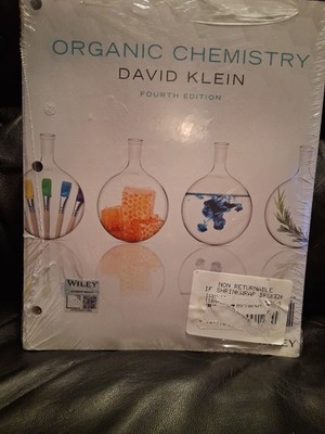 ORGANIC CHEMISTRY DAVID KLEIN 4TH Edition Wiley Loose Leaf Print Edition New