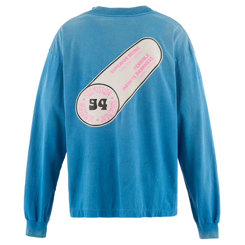 Camiseta SAINT Mxxxxxx LS Azul Inmaculada Camiseta Foto 3 de 4