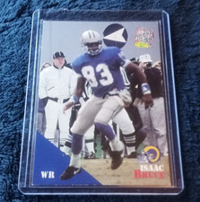 Classic 1994 Classic NFL Draft Isaac Bruce Los Angeles Rams Rookie #93 Card. rookie card picture