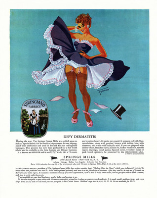 Springmaid Fabrics Ad Defy Dermatitis Pin-Up Poster - 12X16/16X20/18X24/24X36
