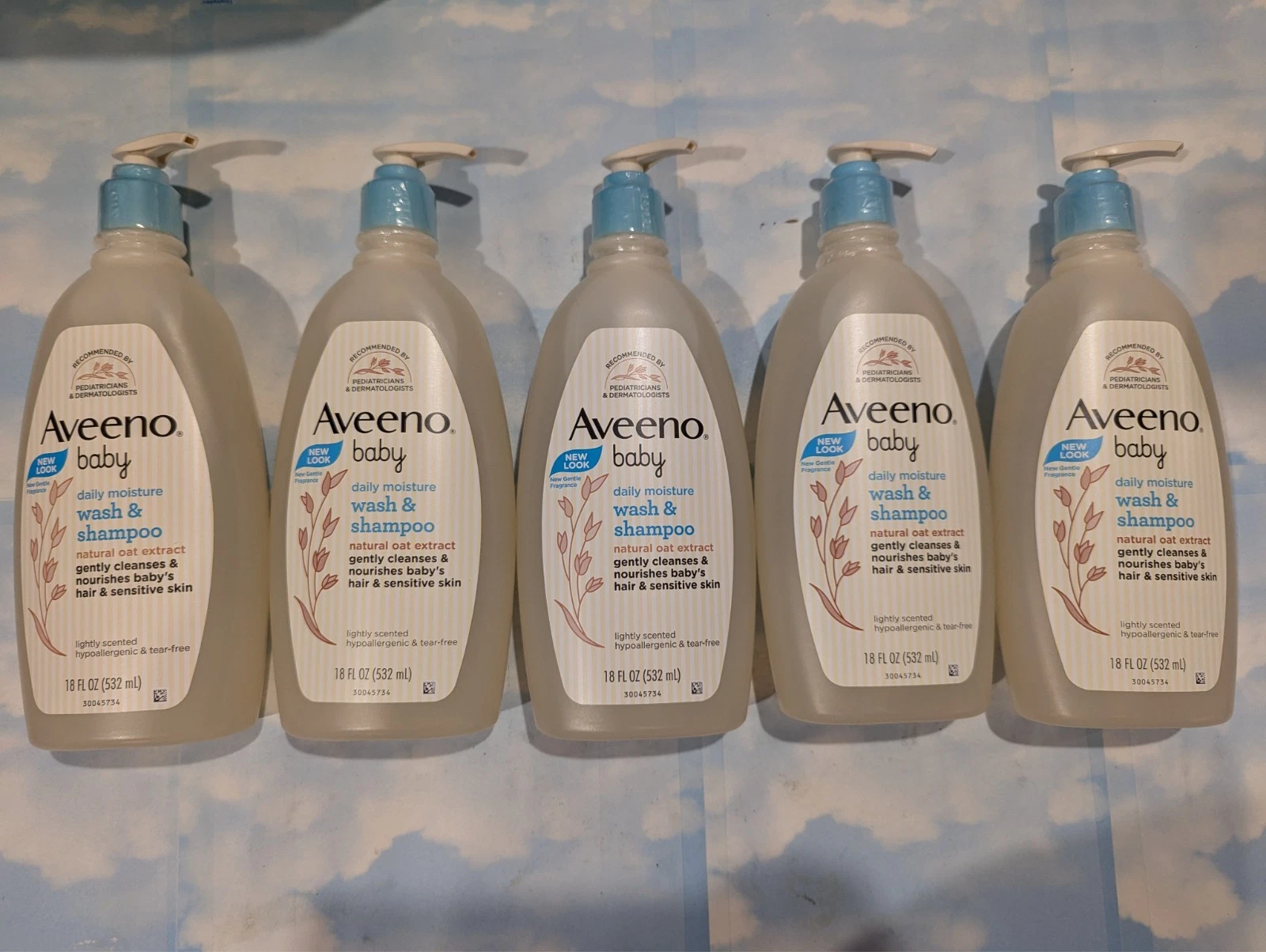 LOT (5) AVEENO BABY DAILY MOISTURE WASH & SHAMPOO LIGHTLY SCENTED 18 FL OZ
Opens in a new window or 