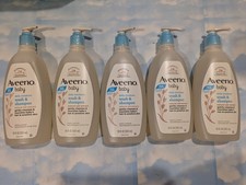 LOT 5 AVEENO BABY DAILY MOISTURE WASH  SHAMPOO LIGHTLY SCENTED 18 FL OZ