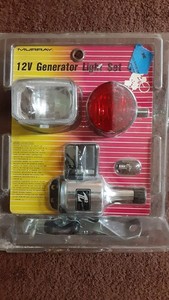 VTG. BICYCLE LIGHT SET NOS / MURRAY / WITH GENERATOR / FREE SHIP