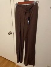 Fashion Nova Chocolate Brown Dress Pants Size Medium Women’s New with Tags