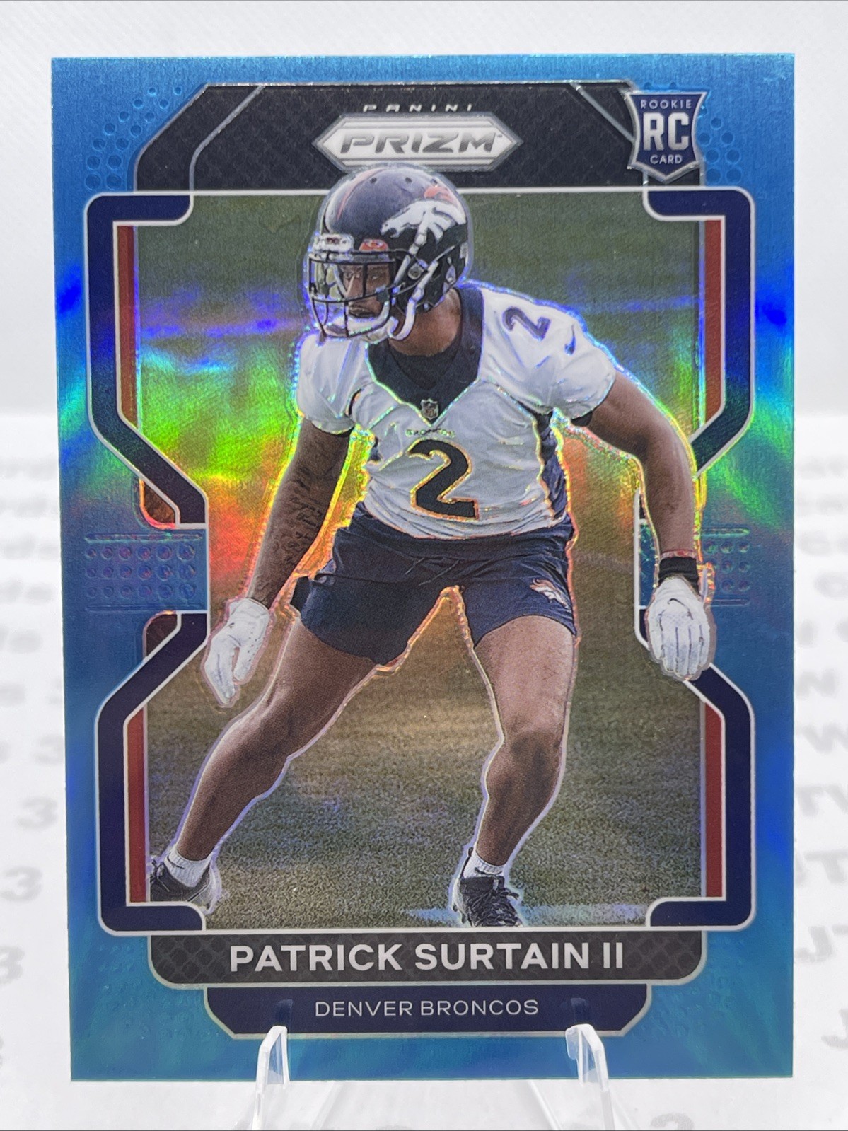 2021 Panini Prizm - Rookie Patrick Surtain II #374 Light Blue Prizm (RC)