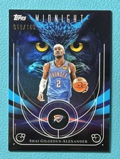 Shai Gilgeous-Alexander 2025-26 Topps Midnight 019/149 Night Owls Morning #NO-4