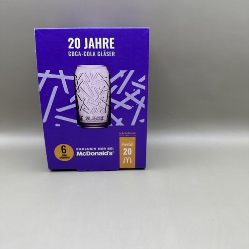 McDonalds CocaCola Glas 2025 Jubiläum 20 Jahre Limited Edition Lila - Bild 3 von 4