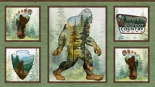 P B TEXTILES - BigFoot Country - Bigfoots Blocks - Panel - PL1392