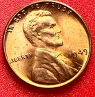 1949-P Lincoln Wheat Cent Penny GEM RED BU From an Original Bank Roll