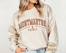 Montmartre Unisex Sweatshirt Travel France Trip Sweater Gift Tee