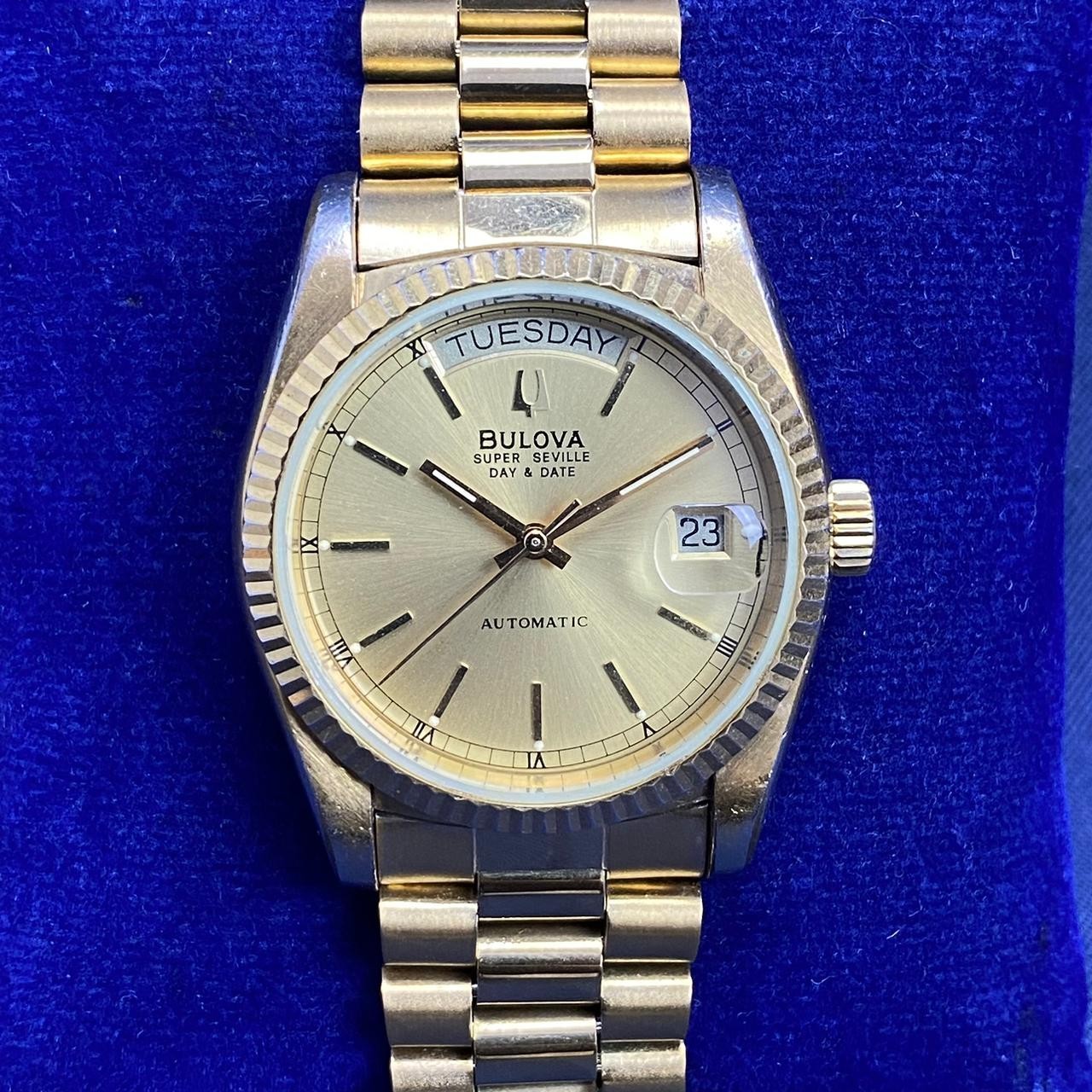 Bulova President Automatic Gold Dial Watch