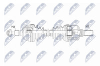 NTY NPW-CT-154 Antriebswelle Vorne Links FüR CitroËN Peugeot