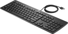 HP USB Slim Business Computer Keyboard Full Size with numeric keypad Black