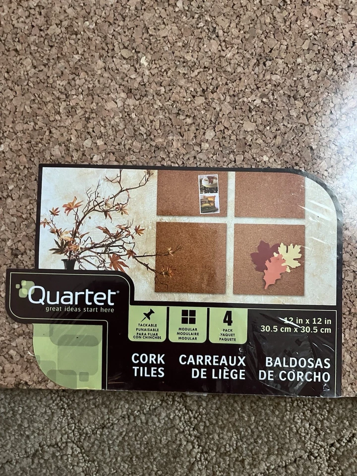Quartet 12”x12” Cork Tiles Pack Of 4 - Image 2 of 4