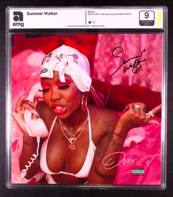 AMG 9 SIGNED JSA Summer Walker Over It 2019 LVRN Interscope LP Vinyl
