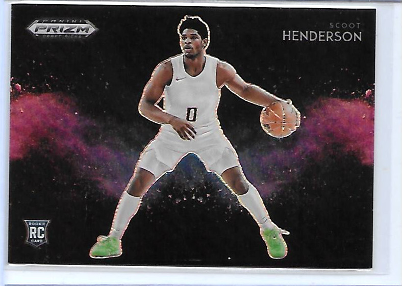 2023 PANINI PRIZM DRAFT PICKS SCOOT HENDERSON RC ROOKIE BLACK COLOR BLAST SSP #8