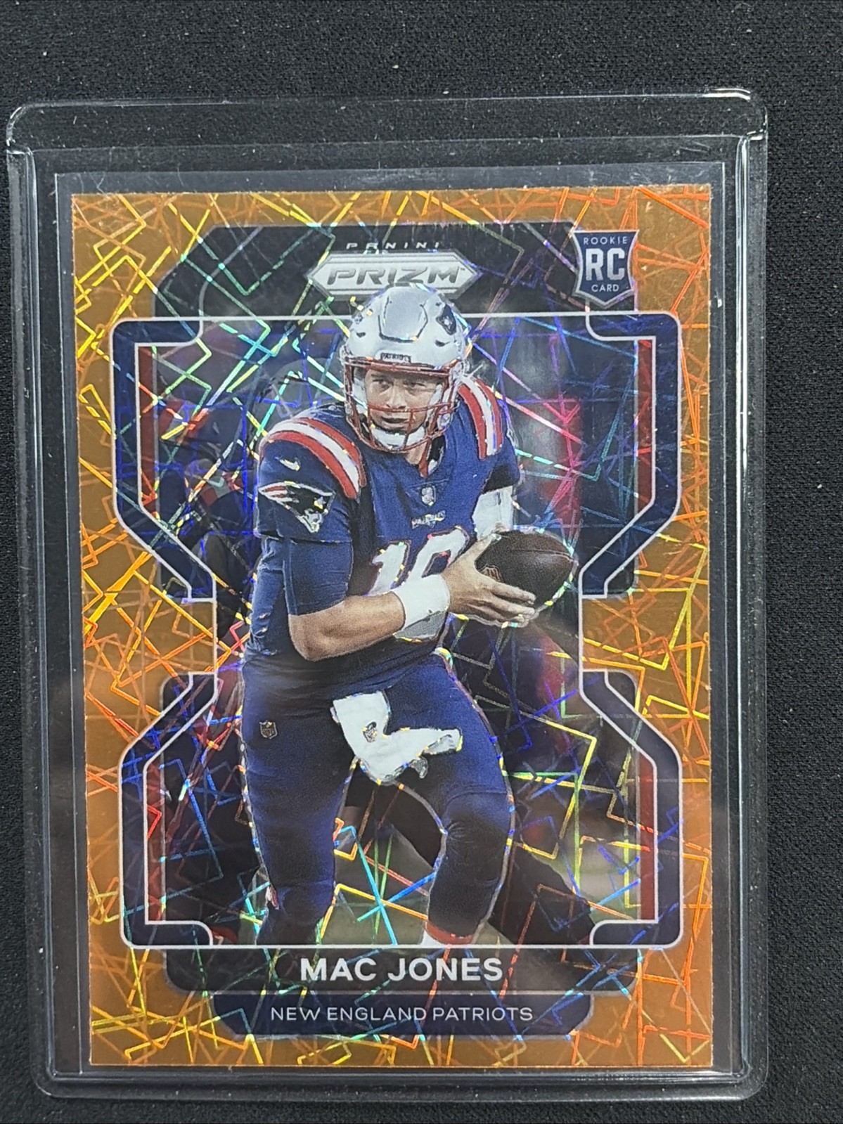 2021 Panini Prizm Mac Jones #336 Orange Lazer Prizm RC