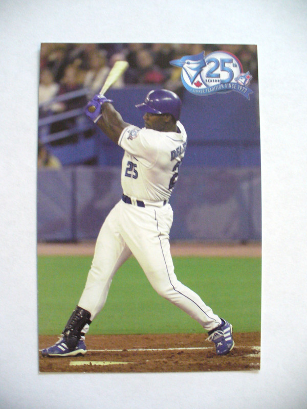 MLB - Toronto Blue Jays 2001 "Carlos Delgado" Photo (25th Season) - EX - VINTAGE