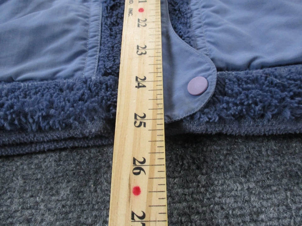 Chaqueta Patagonia Mujer S Azul Reversible Polar Difuso Suéter Exterior 27284 Foto 4 de 4