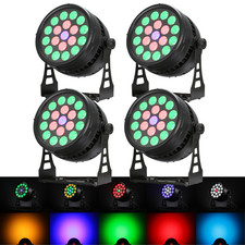4pcs Outdoor 19x12W 4in1 Led Par Lights IP65 PAR Show Church Concert Wash Effect