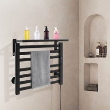 110V Electric Heated Towel Rack Towel Warmer Rack for Bathroom Towel Warmer Rack