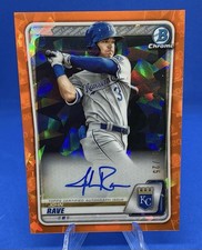 2020 Bowman Chrome Sapphire John Rave Orange Auto Bookend /25 Royals