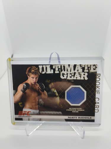 2009 Topps UFC Round 1 Matt Riddle Ultimate Gear Patch Relic /500 #UG-MR