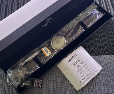 Orient Bambino 38 RN-WK0003G Solar Powered Classic Leather Band Men Watch NEW